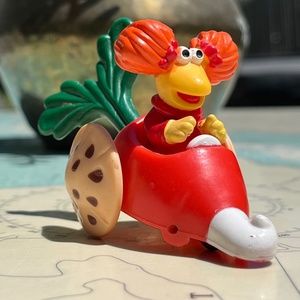 Vintage Red Fraggle Veggie Car Action Figure